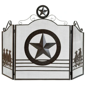 (image for) 12569 - Lone Star Fireplace Screen